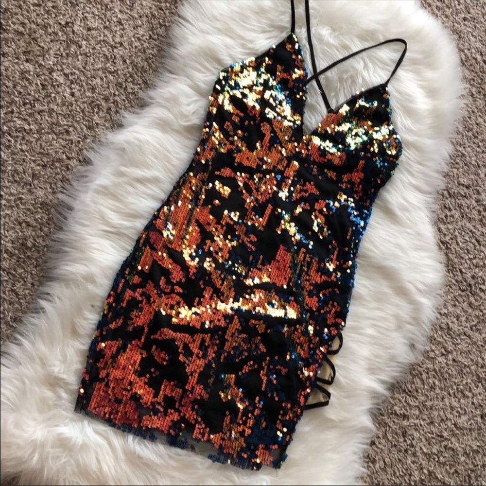 Sequin Mini Dress